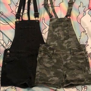 Lot of 2 Justice overalls
